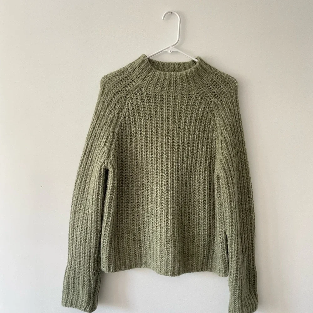 Vince Sage Green Cowl Neck Sweater - Picture 7 of 12